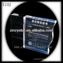 attractive design blank crystal trophy X102